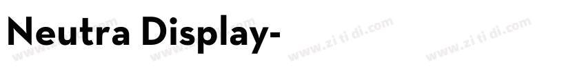 Neutra Display字体转换